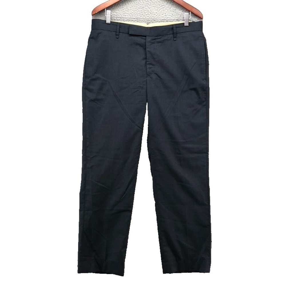 Rag & Bone Wool Dress Pants Mens 34 Blue Gray Office Career Business Straight